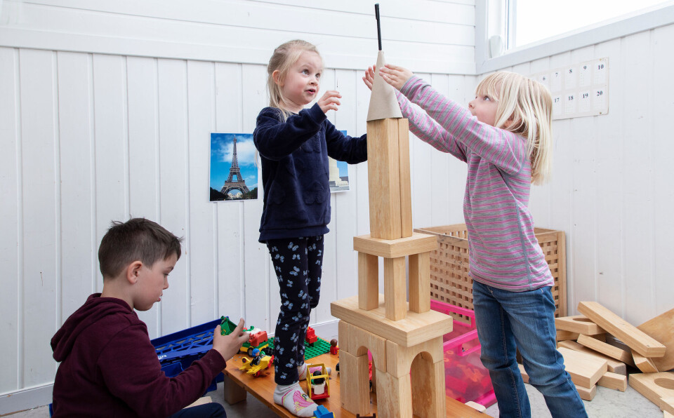 Prosjektet «Små spor teller» er et samarbeid mellom Matematikksenteret og Melhus kommune. Dette bildet er tatt i en annen kommune ved en tidligere anledning.