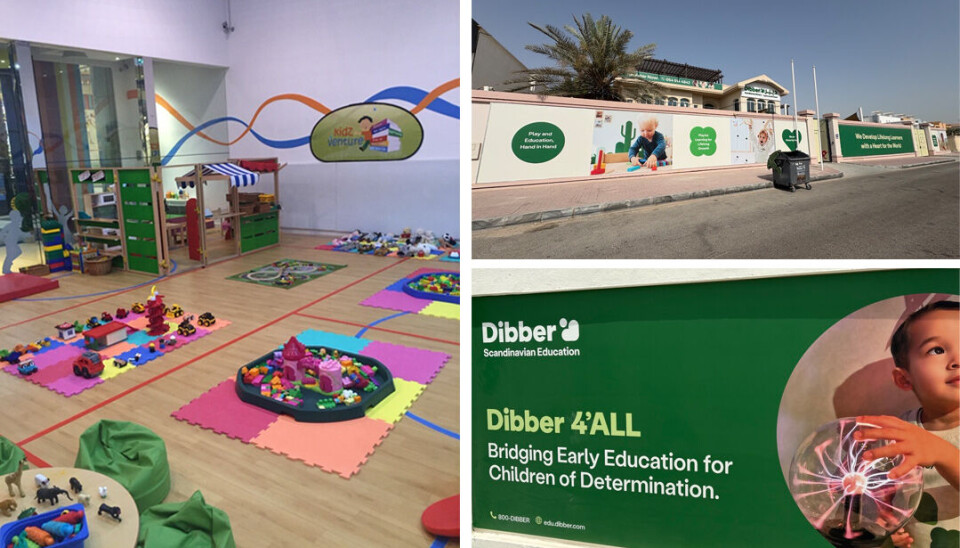 Dibber profilerer skandinavisk tidlig utdanning i Dubai. «Children of Determination» er et begrep som brukes om barn med nedsatt funksjonsevne eller barn med spesielle behov.