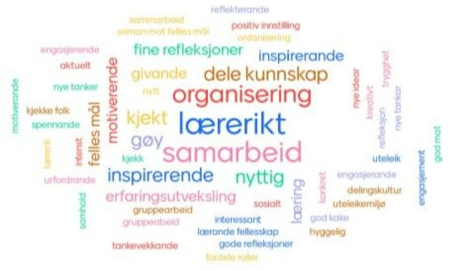 Figur 1 - Oversikt over assosiasjonar knytt til personalverkstad. Kilde HVL - til bruk i fagteksten Samskaping og utforsking i personalgruppa ved bruk av verkstadsmetodologi.